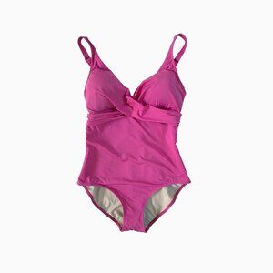 Leonisa Swimsuit One-Piece Hot Pink L Shapewear Beach Resortwear Summer Barbie